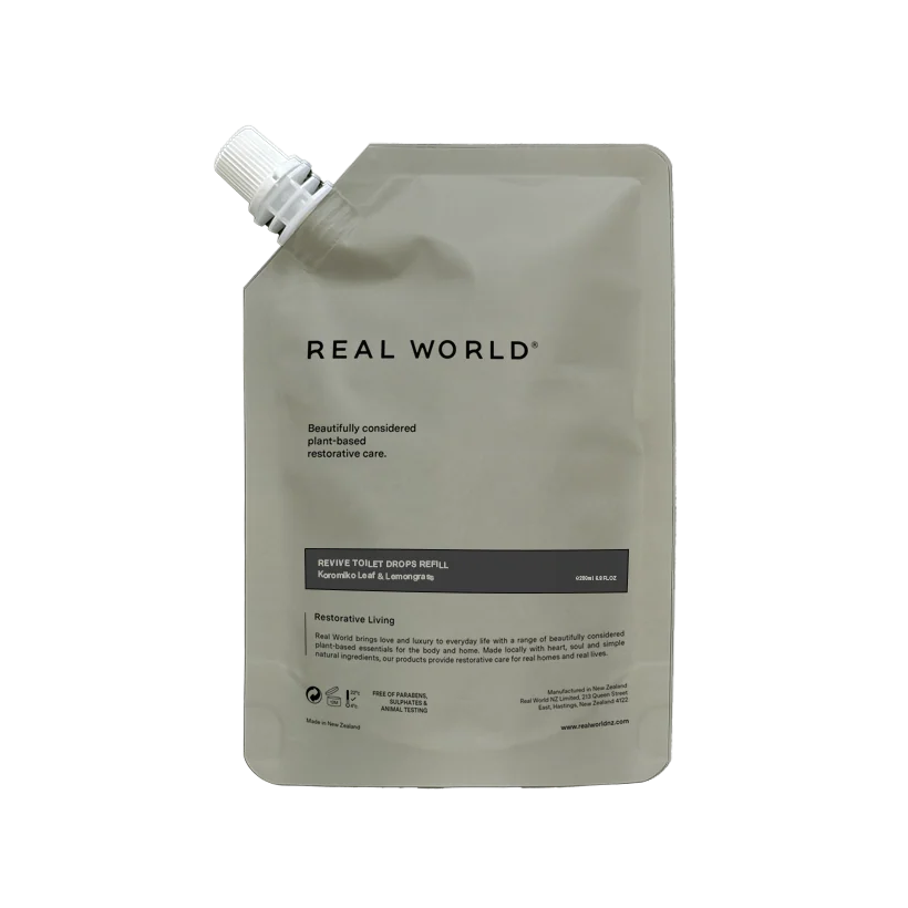 Real World koromiko & lemongrass toilet drops refill 200ml