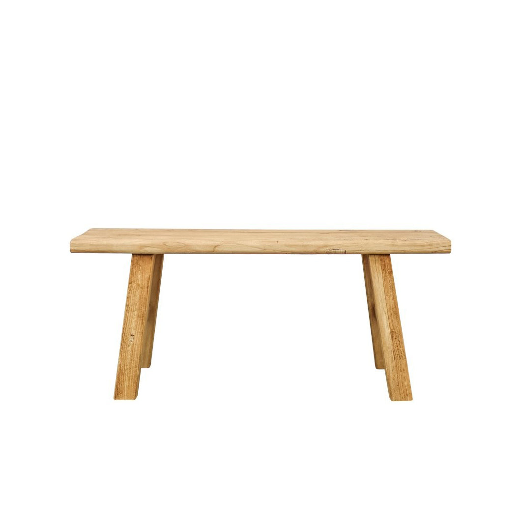 Reclaimed elm wood bench seat 110cm