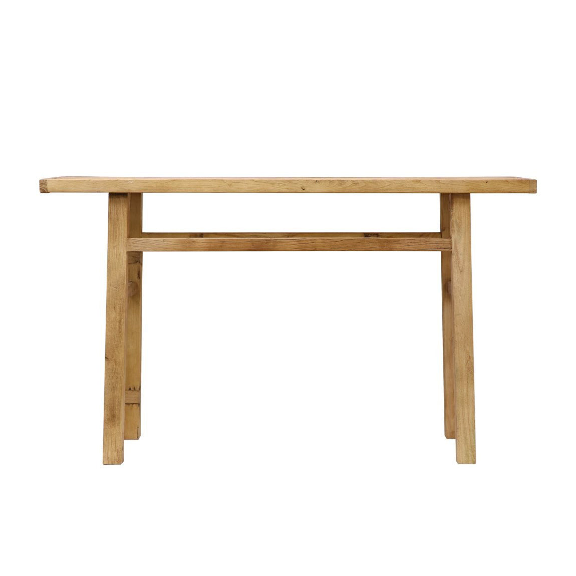 Reclaimed elm wood console 150cm long