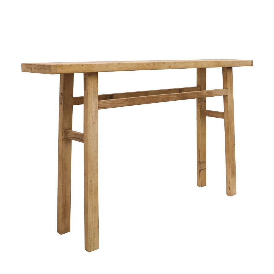 Reclaimed elm wood console 150cm long