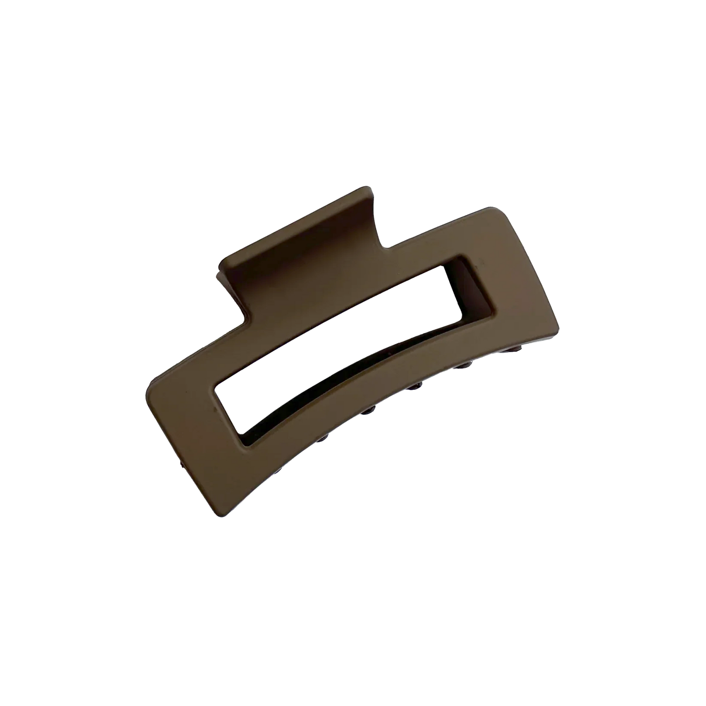 Rectangle claw clip cocoa 8.5cm