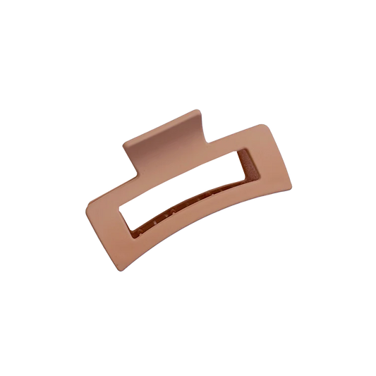 Rectangle claw clip peach 8.5cm