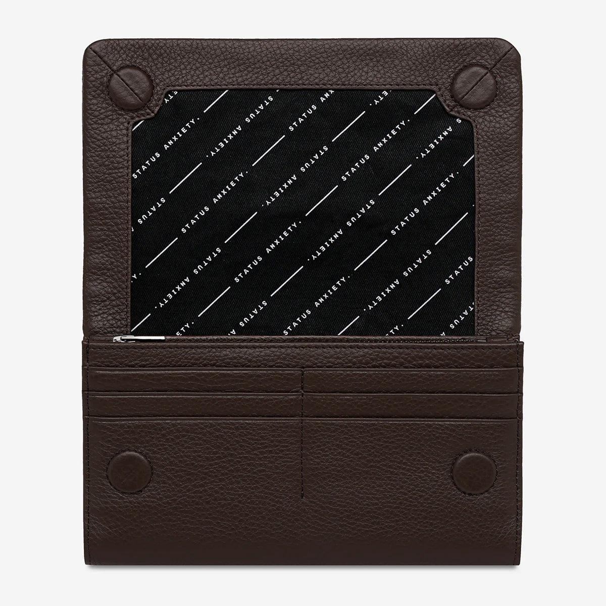 Remnant leather wallet cocoa