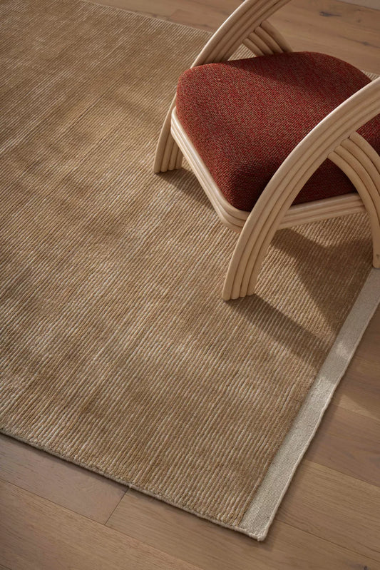 Remo NZ wool rug sand