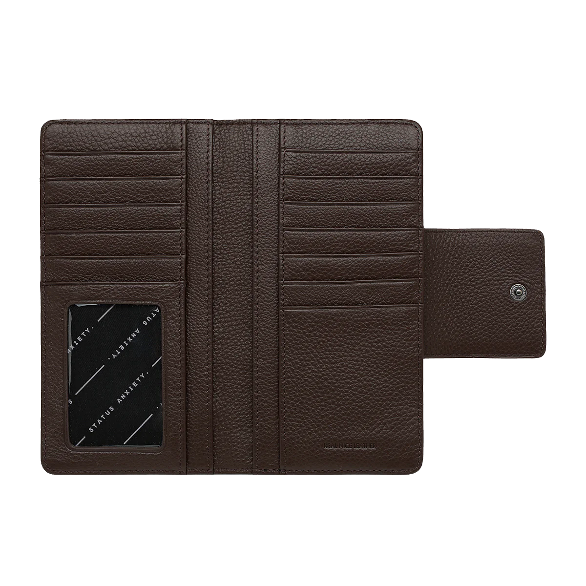 Ruins leather wallet cocoa