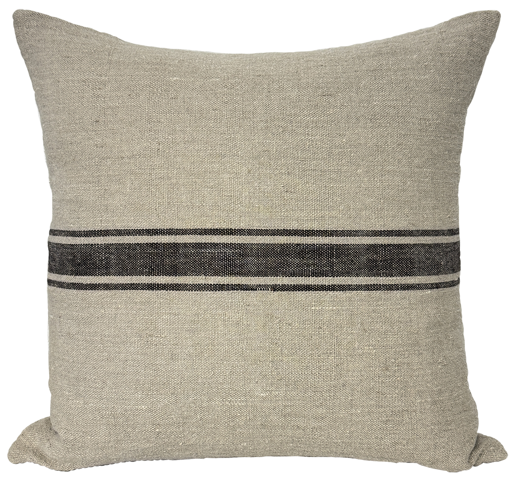 Russet stripe cushion cover 60cm
