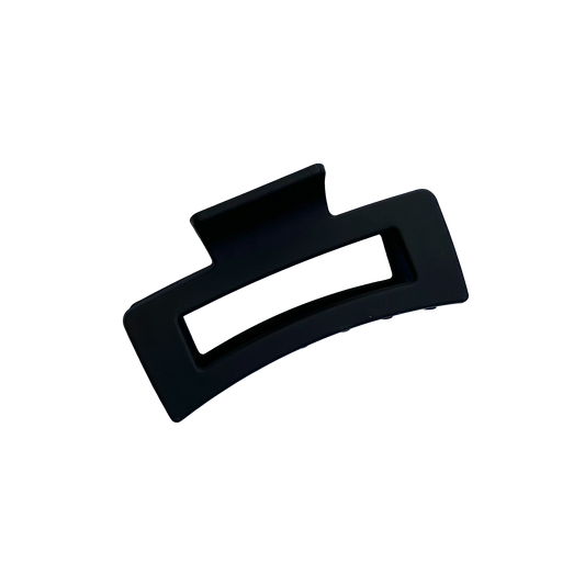 Rectangle claw clip black 8.5cm