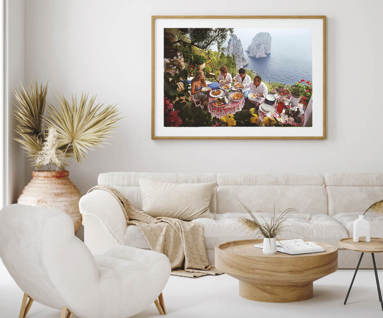 Slim Aarons 'Dining Al Fresco On Capri' photographic print