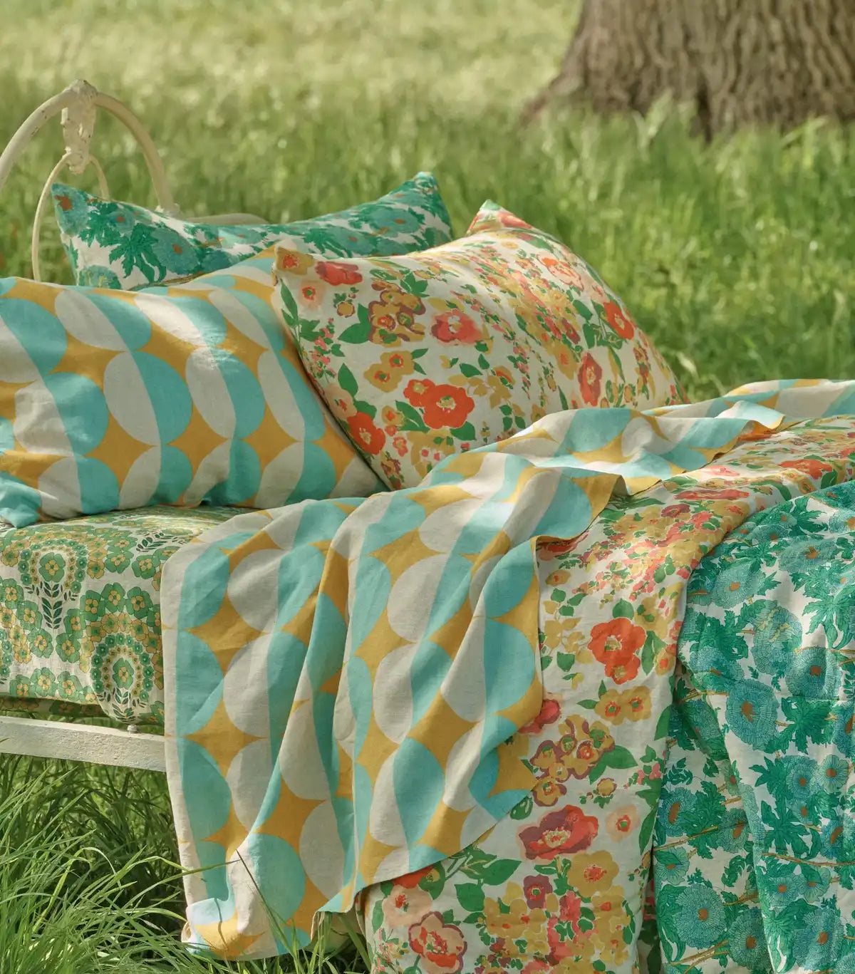 SOW Marianne floral linen pillowcase set