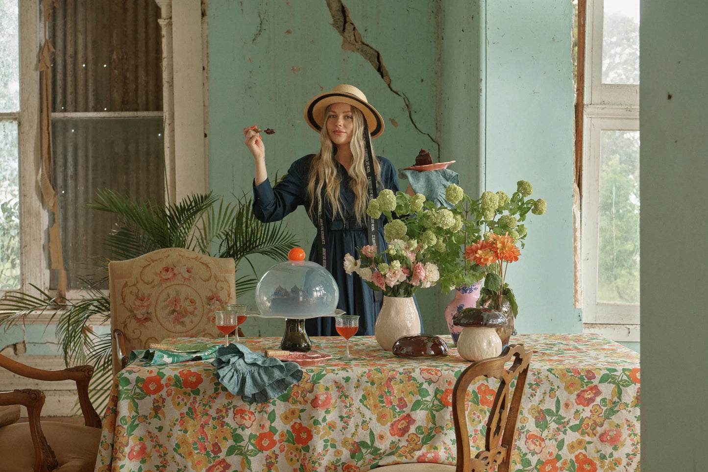 SOW Marianne french flax linen tablecloth 240cm