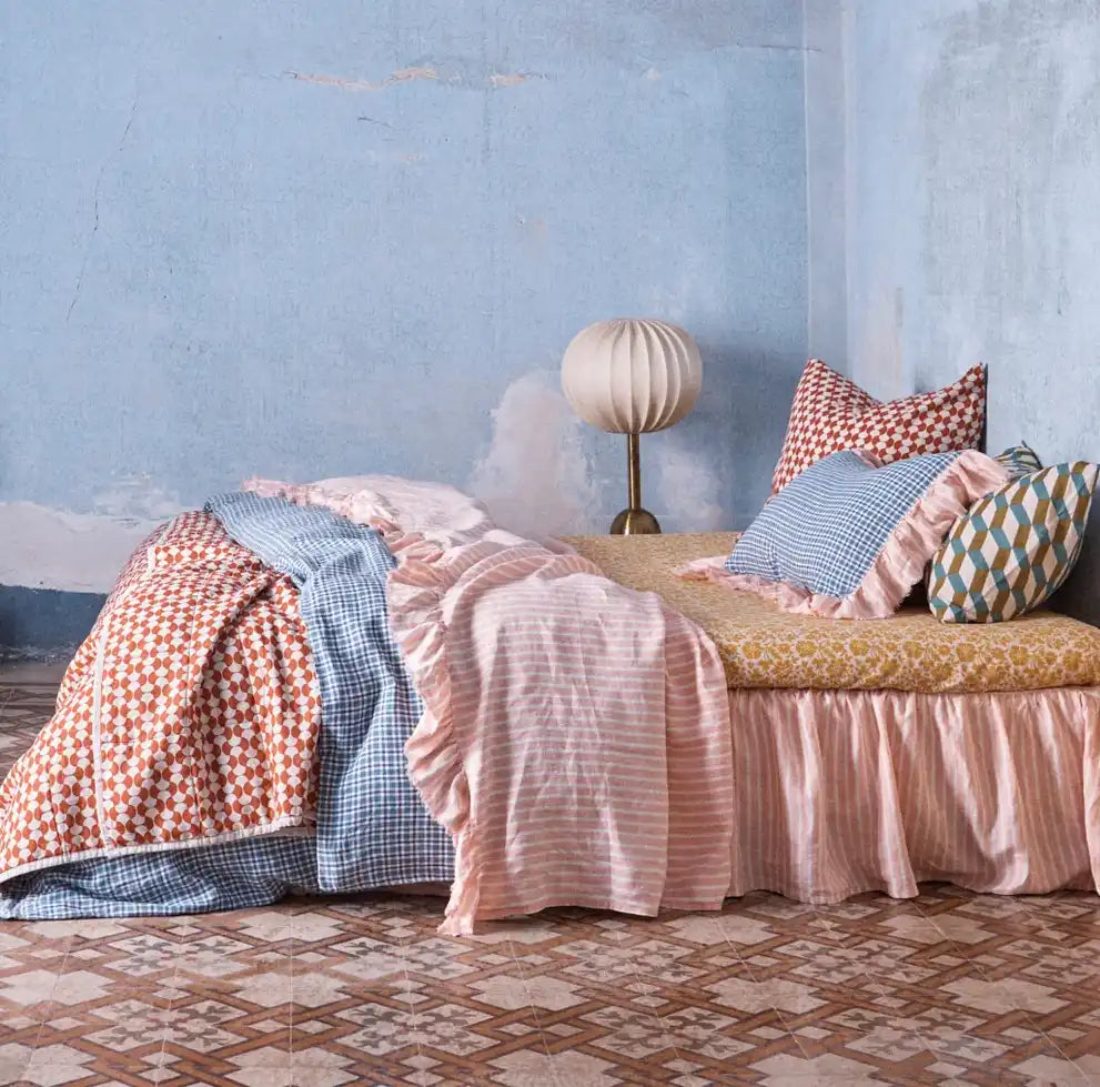 SOW Matteo double sided linen quilt