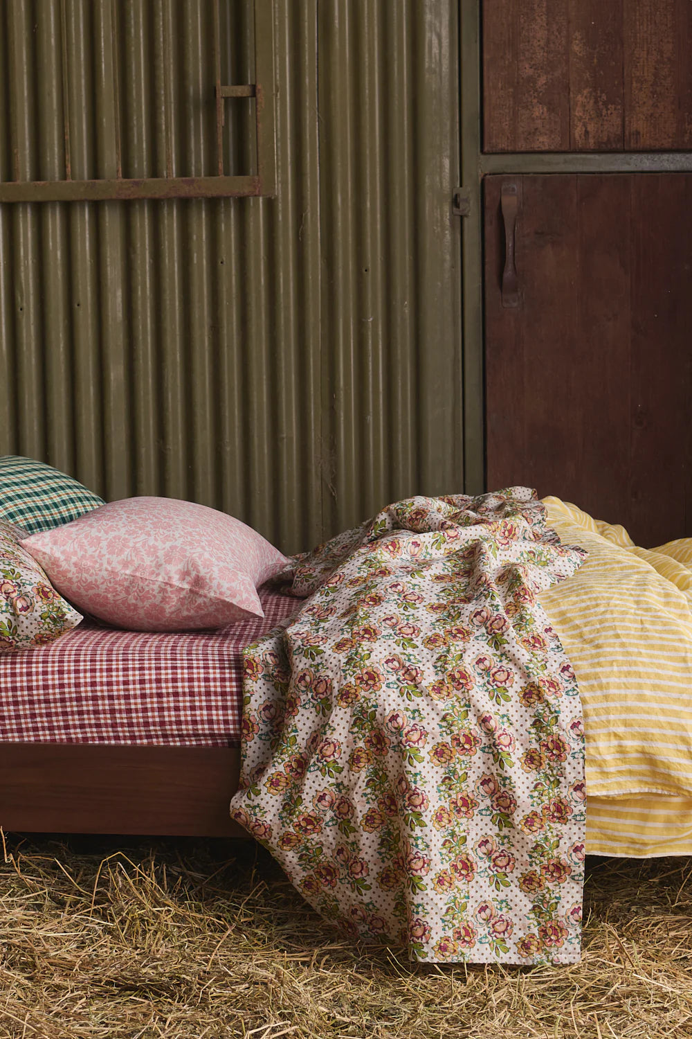 SOW Muriel floral linen pillowcase set