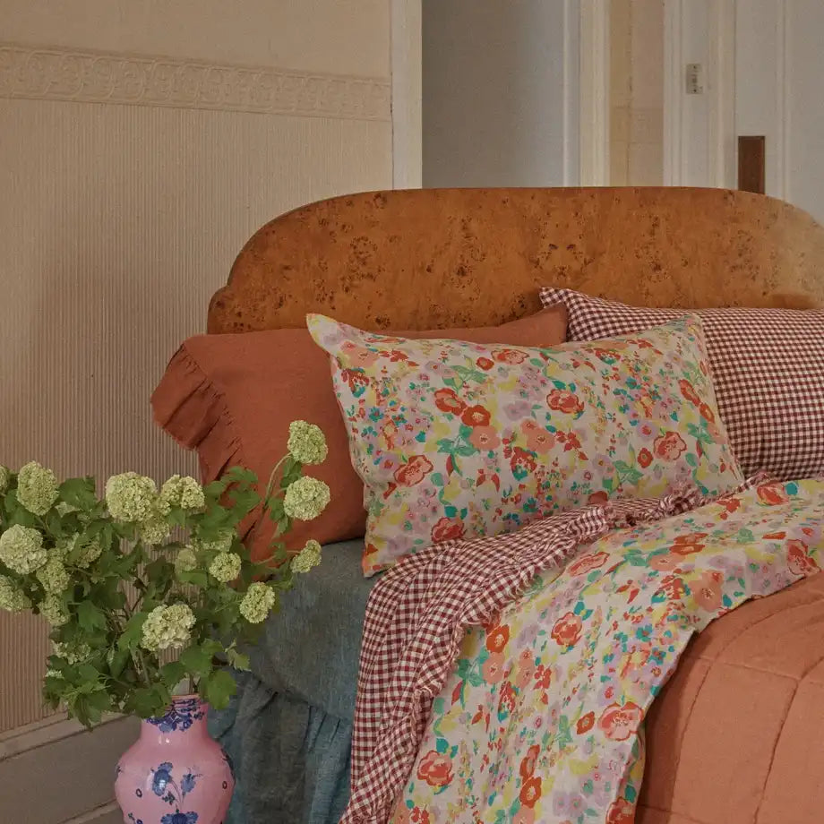 SOW marl fitted sheet spruce