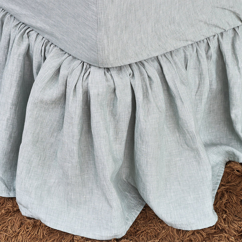 SOW linen valance fog