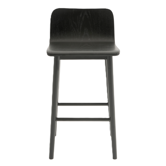 Sammy oak counter stool black