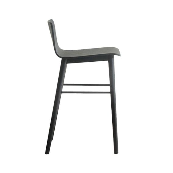 Sammy oak counter stool black