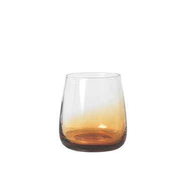 Broste short tumbler amber