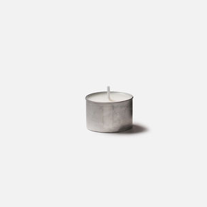 Set of 24 tealight candles white
