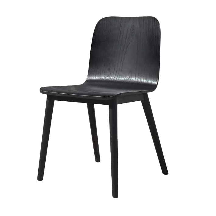 Tami oak dining chair black