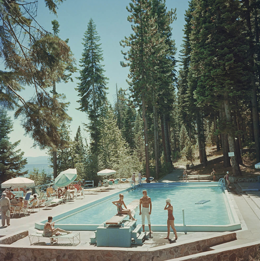 Slim Aarons 'Pool at Lake Tahoe' photographic print