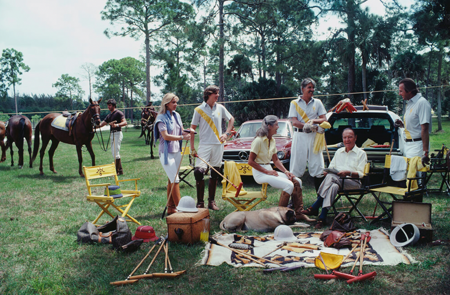 Slim Aarons 'Polo Party' photographic print