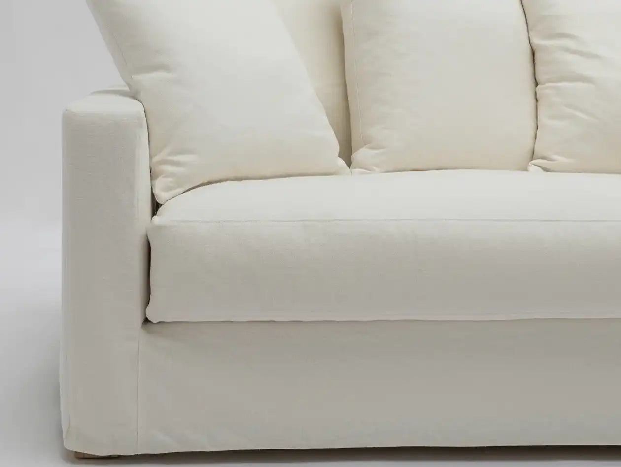 Sloopy slip cover 3-seater sofa white 205cm