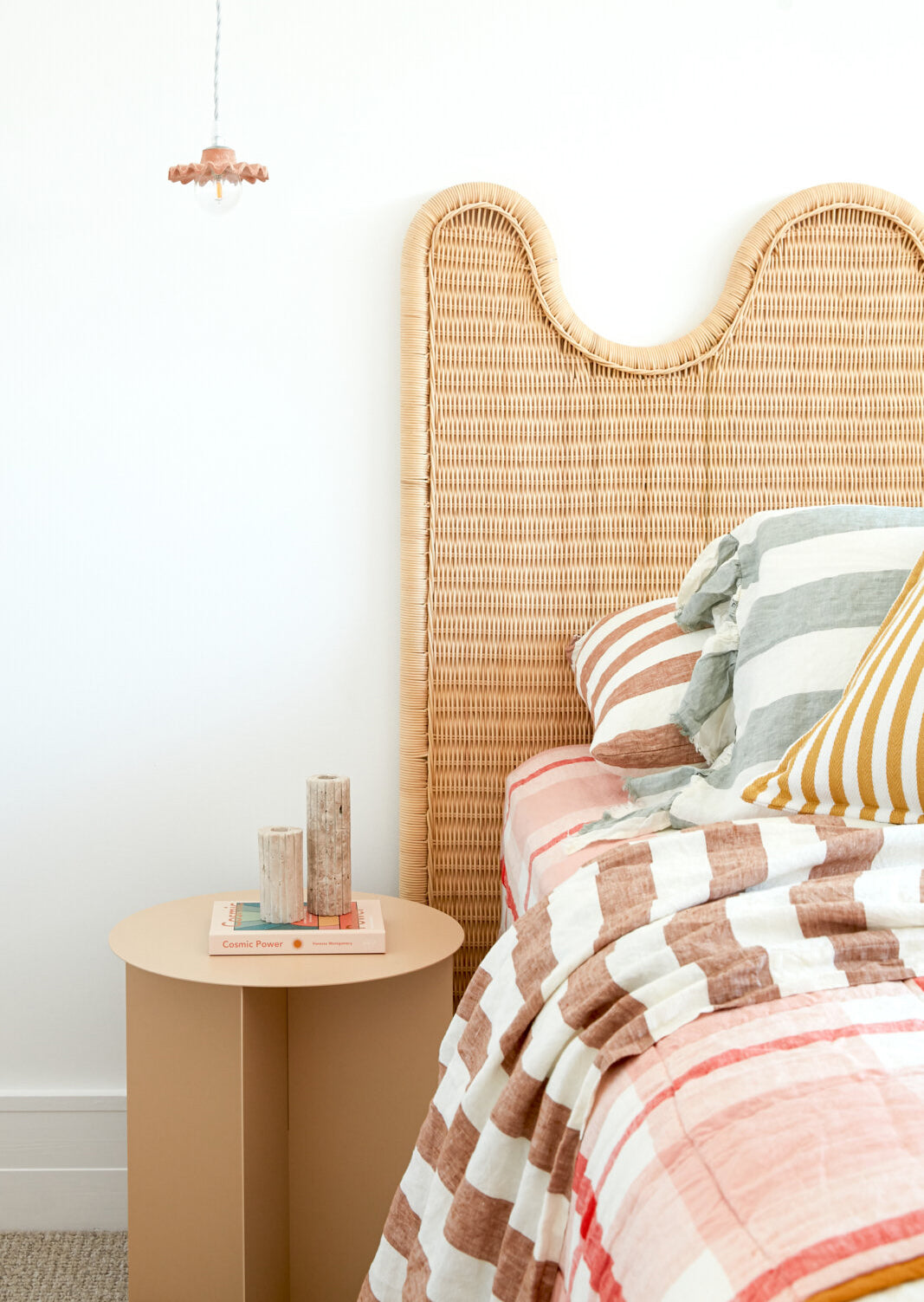 SOW tobacco stripe linen pillowcase set