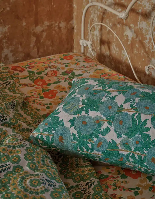 SOW Joan floral linen pillowcase set