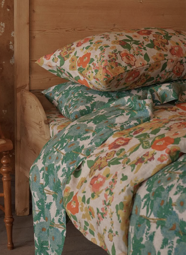 SOW Marianne floral linen pillowcase set