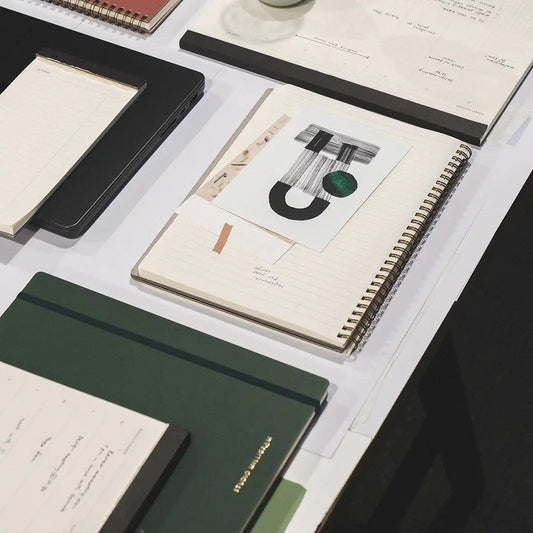 Spiral bound lined notebook forest