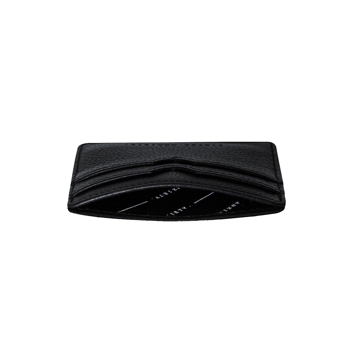 Leather card holder black