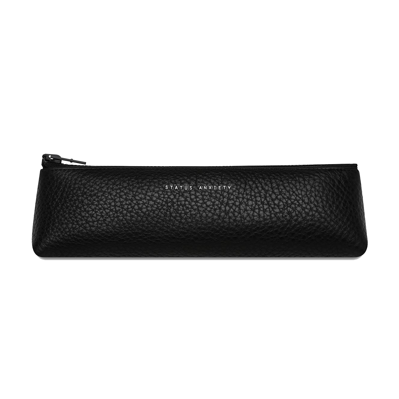 Status Anxiety small leather makeup case black