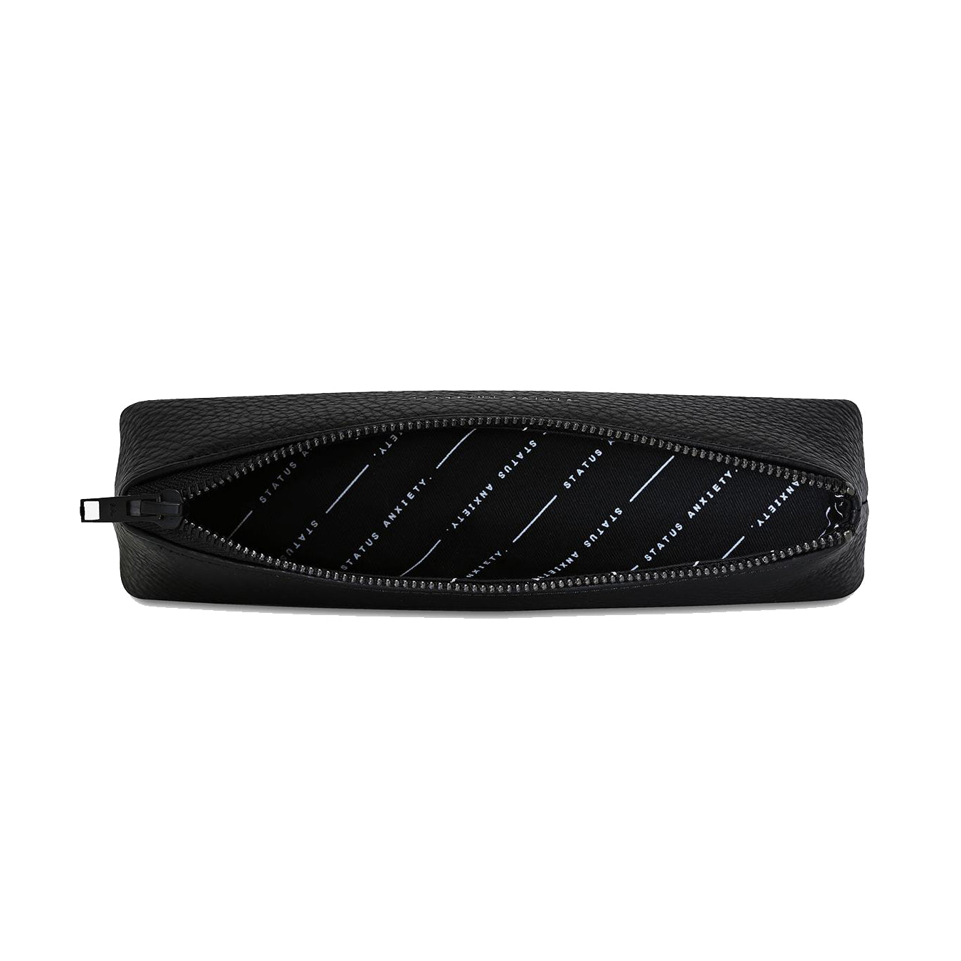 Status Anxiety small leather makeup case black