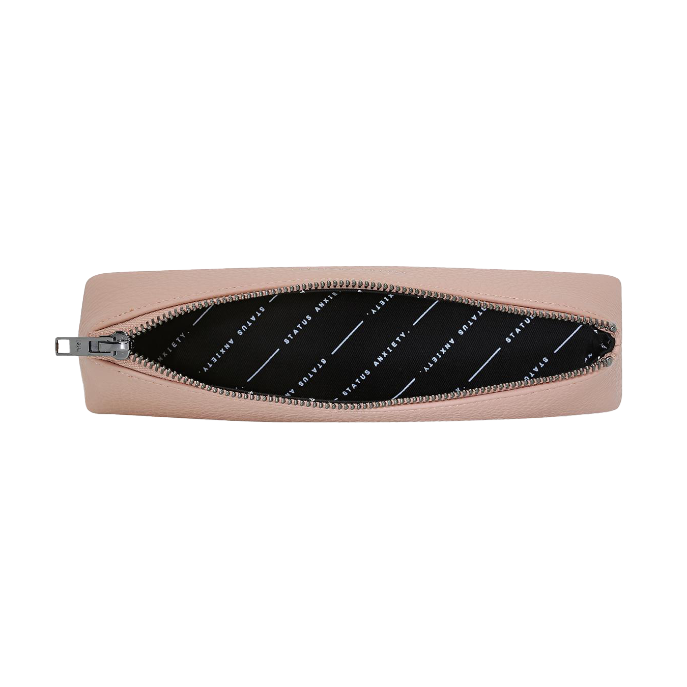 Status Anxiety small leather makeup case pink