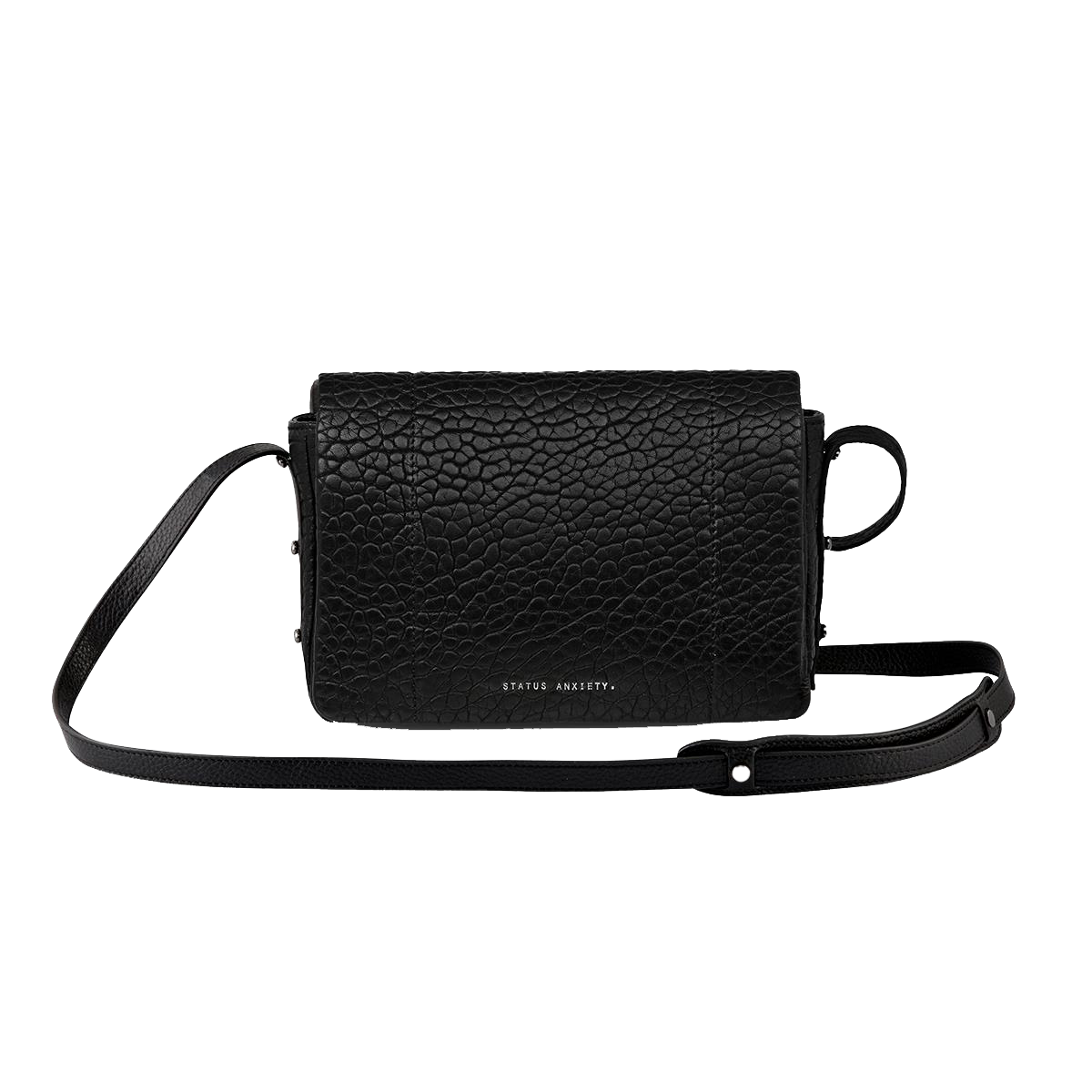 Status Anxiety succumb leather bag black