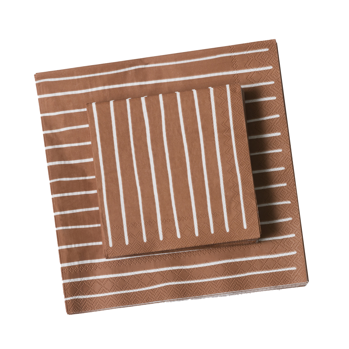 Stripe cocktail paper napkins brick (20)