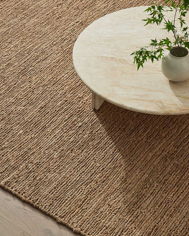 Suffolk jute rug natural 200 x 300cm