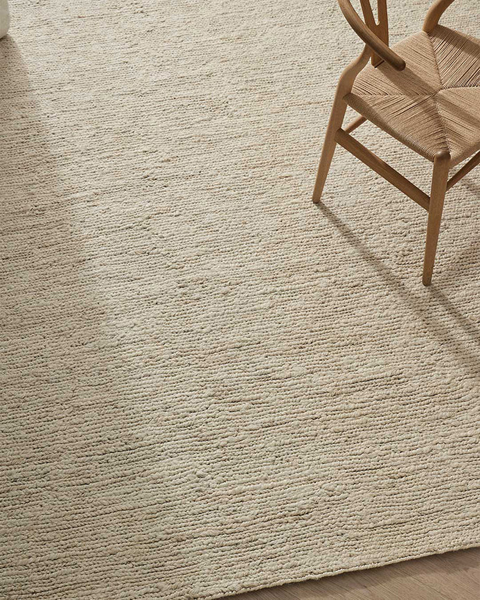 Suffolk jute rug pearl 200 x 300cm