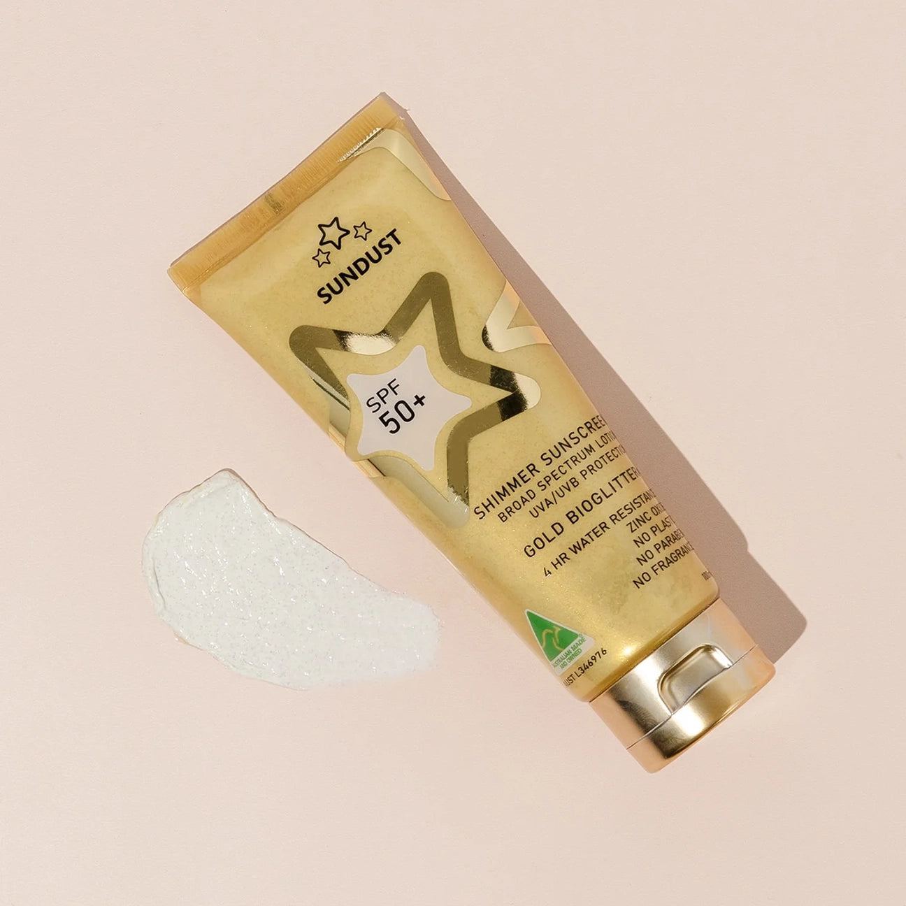 Sundust golden shimmer sunscreen SPF50+ 100ml