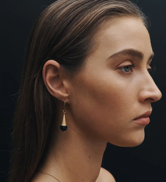 Temple of the Sun Danu earrings gold