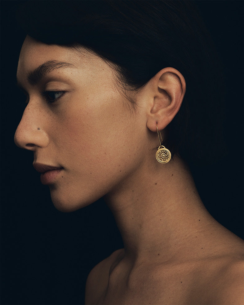 Temple of the Sun Dafni earrings gold