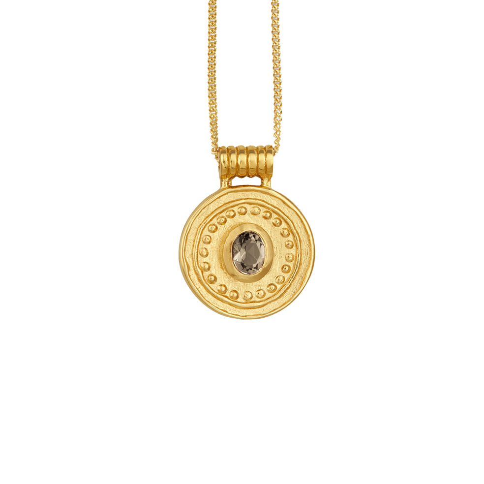 Temple of the Sun Denarii coin necklace gold