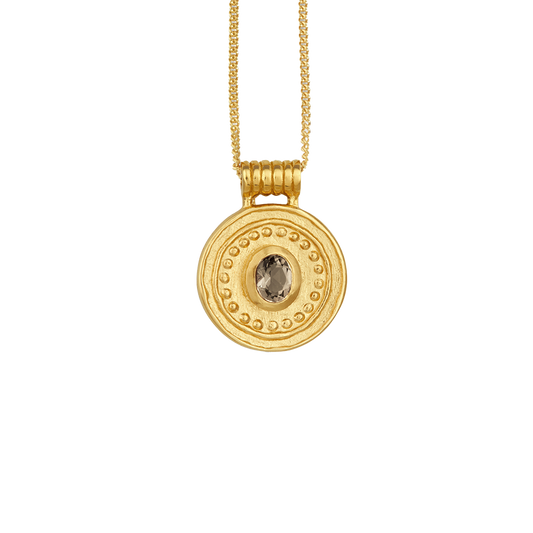Temple of the Sun Denarii coin necklace gold