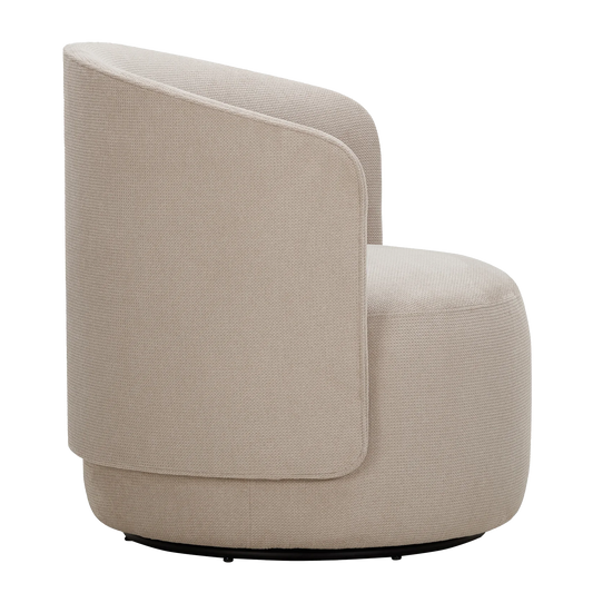 The Estelle velvet swivel chair taupe