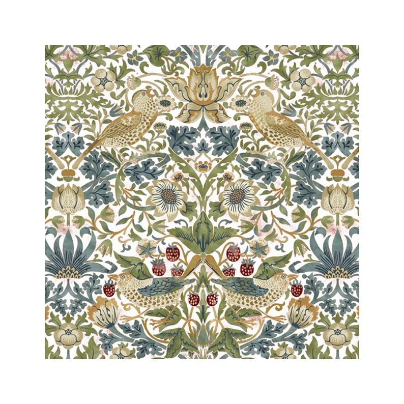 V&A strawberry thief paper napkins set of 20 white