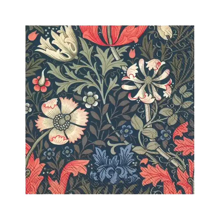 V&A Compton paper napkins set of 20 dark blue