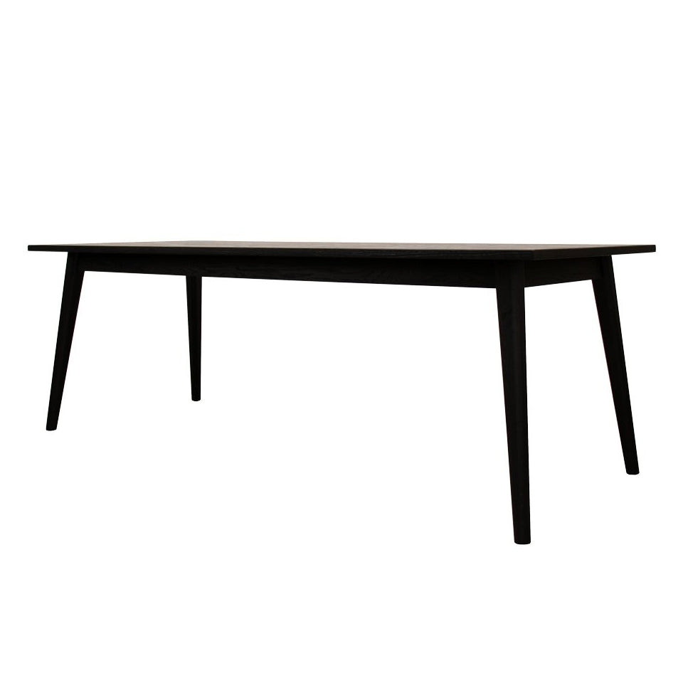Venetto oak dining table black