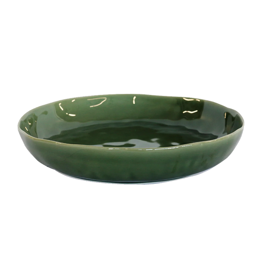 Verde ceramic shallow bowl 30cm