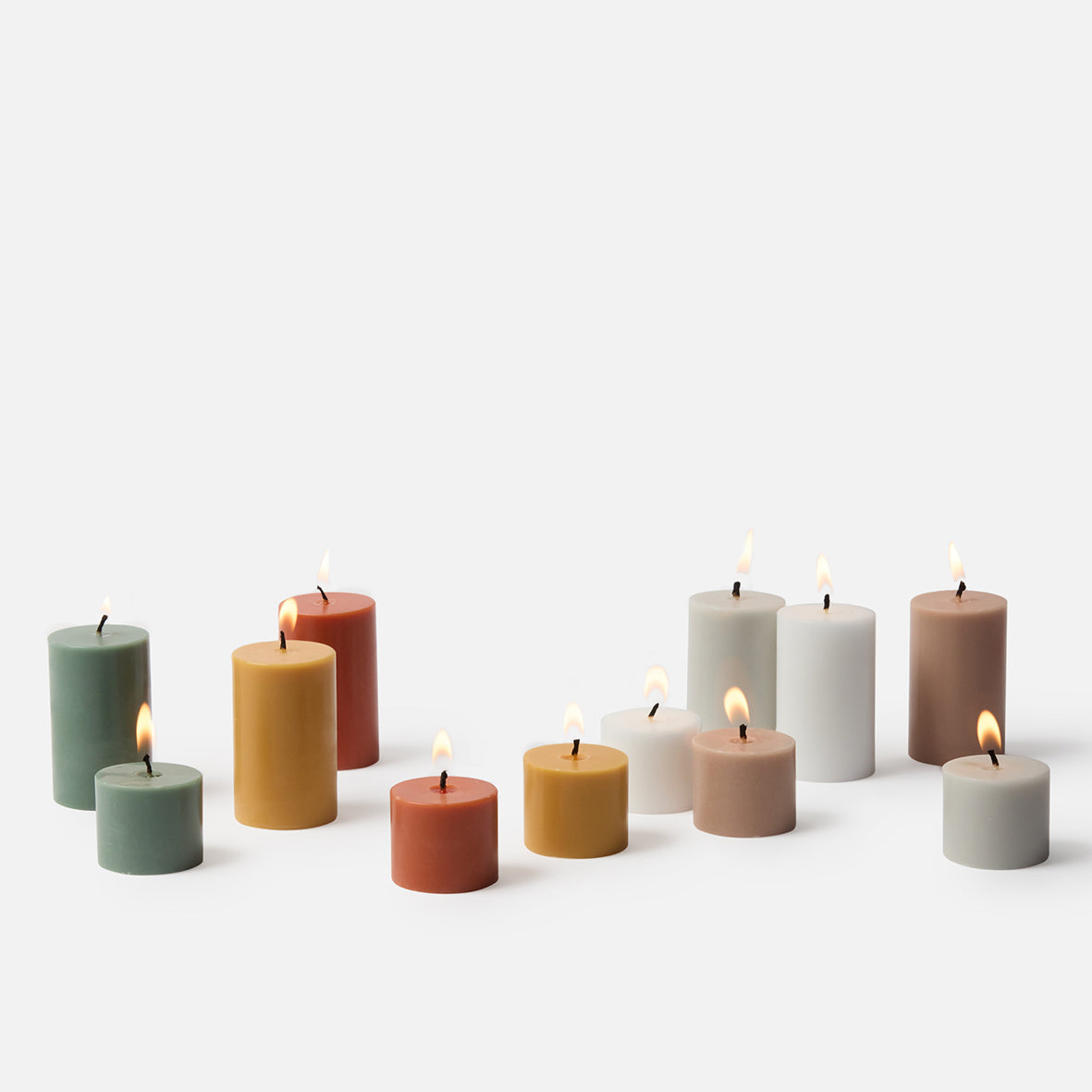 Pillar candle 3.5cm toast