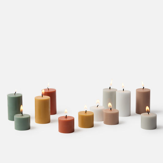 Pillar candle 3.5cm toast
